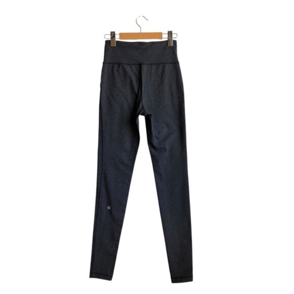 Lululemon Skinny Will Pant Size 4 Heathered Black Grey - Picture 5 of 11